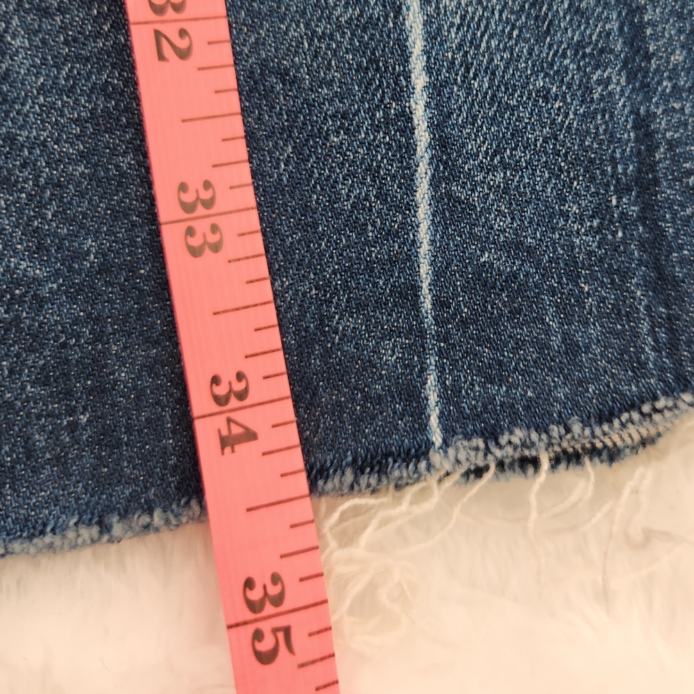 7 For All Mankind Mega Flare High Wasited Greenwich Jeans Womens Size 27 - Picture 16 of 16